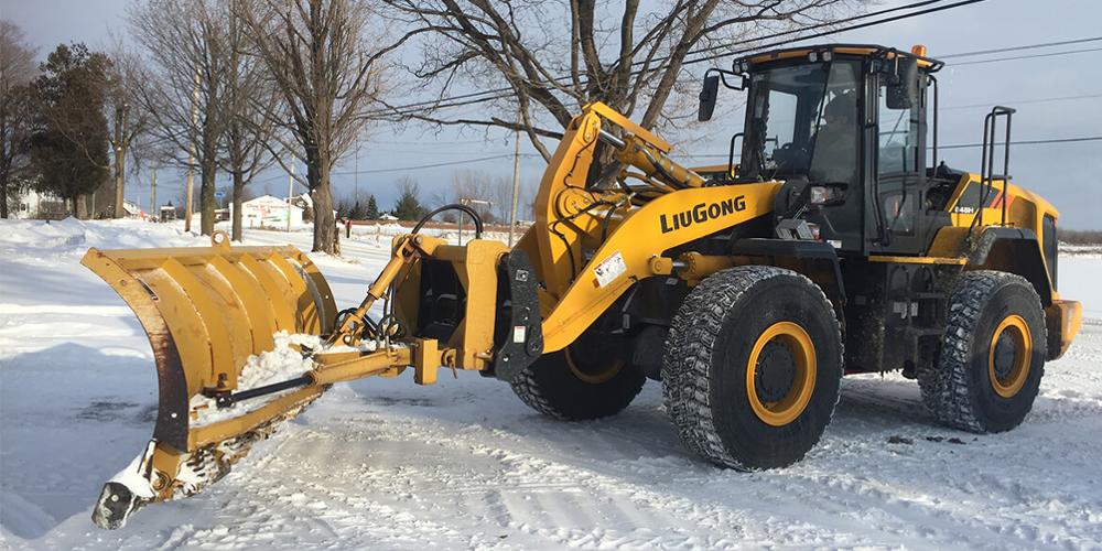 LIUGONG bucket snow blower front wheel loader 848H