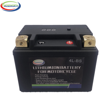 4AH Motorcycle Battery 12V LiFePO4 lithium ion 4L-BS 180CCA Size-113x70x89mm Built-in BMS Board Lithium Phosphate ion Battery