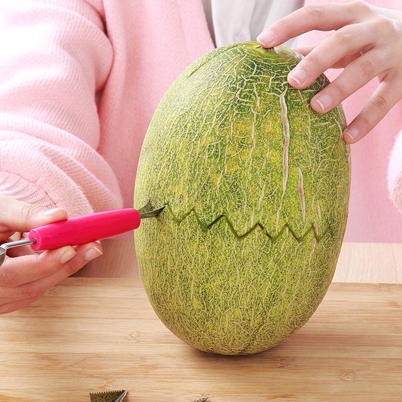 Fruit Platter Carving Knife Melon Spoon Ice Cream Scoop Watermelon Kitchen Gadgets Accessories Slicer Tools Food Cutter