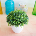Simulation Plant Bonsai 32-Mesh Bamboo Clover Plant Ornaments Potted Home Decoration Small Ornaments
