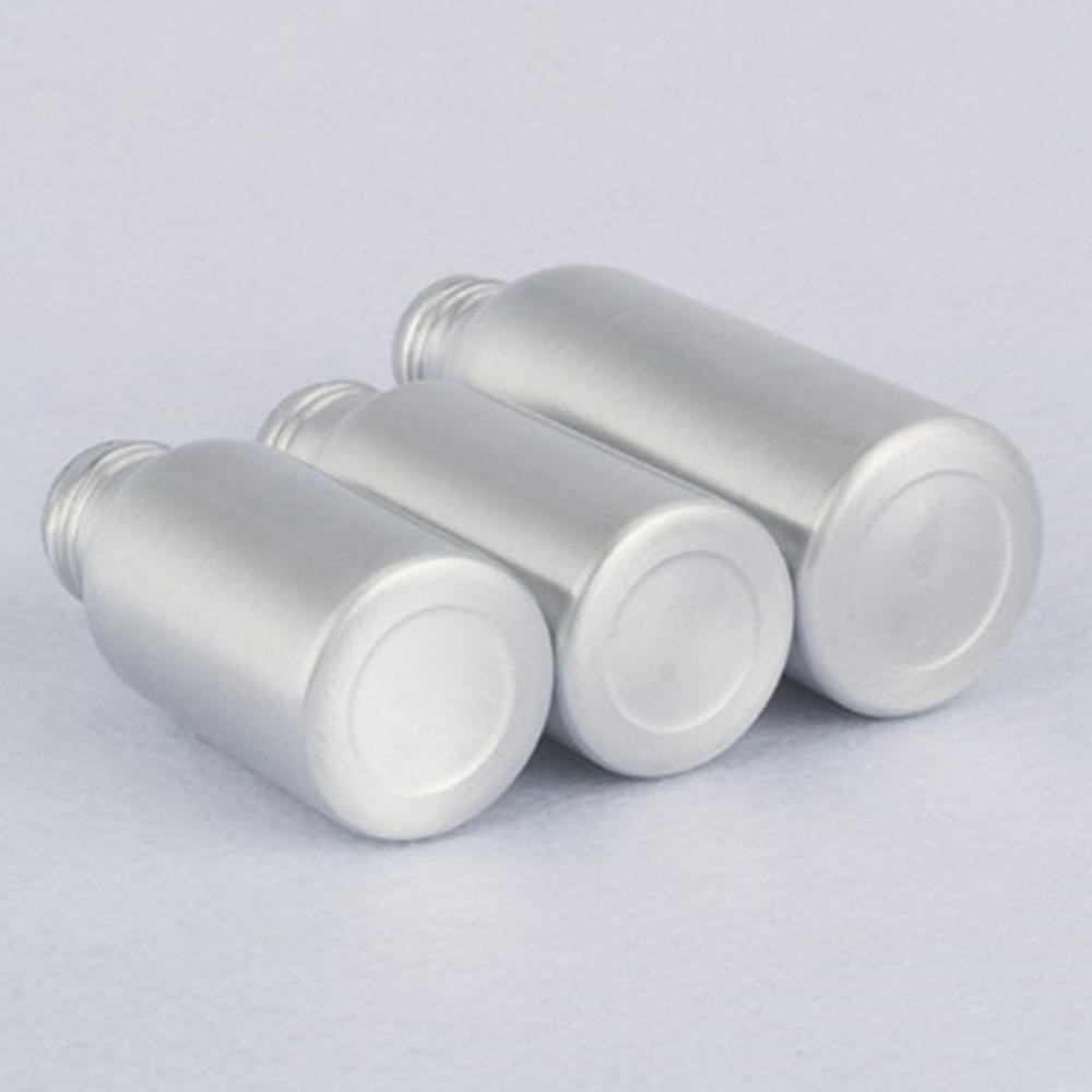 40-250ml Portable Empty Aluminum Bottle With Aluminum Lid Cosmetics Sub-bottle Container Refill Bottle Wholesale 2020 New