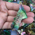 Natural Gorgeous Color Titanium Bismuth Rare Rainbow Metal Crystal Mineral Gemstone Decor