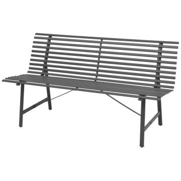 [AU Warehouse]Furniture Garden Bench 150 cm Steel Anthracite