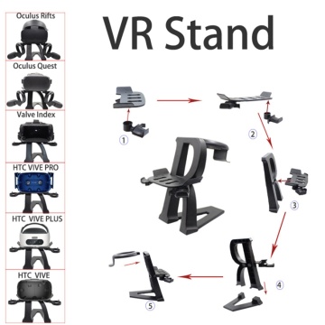 VR Headset Stand Display Holder Station Game Controller Stand for Oculus-Rift S Quest 1 Oculus-Quest 2 VR Accessories