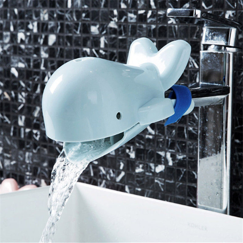 Lovely Whale Faucet Extender for Children Hand Washing Bathroom Sink Accessories Kitchen Faucet Accessories U3