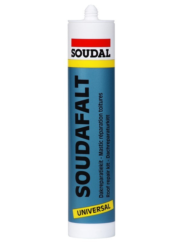 Soudal Soudafalt Bitumen Based Sealant for Roof Repair Purposes 310 Ml Black