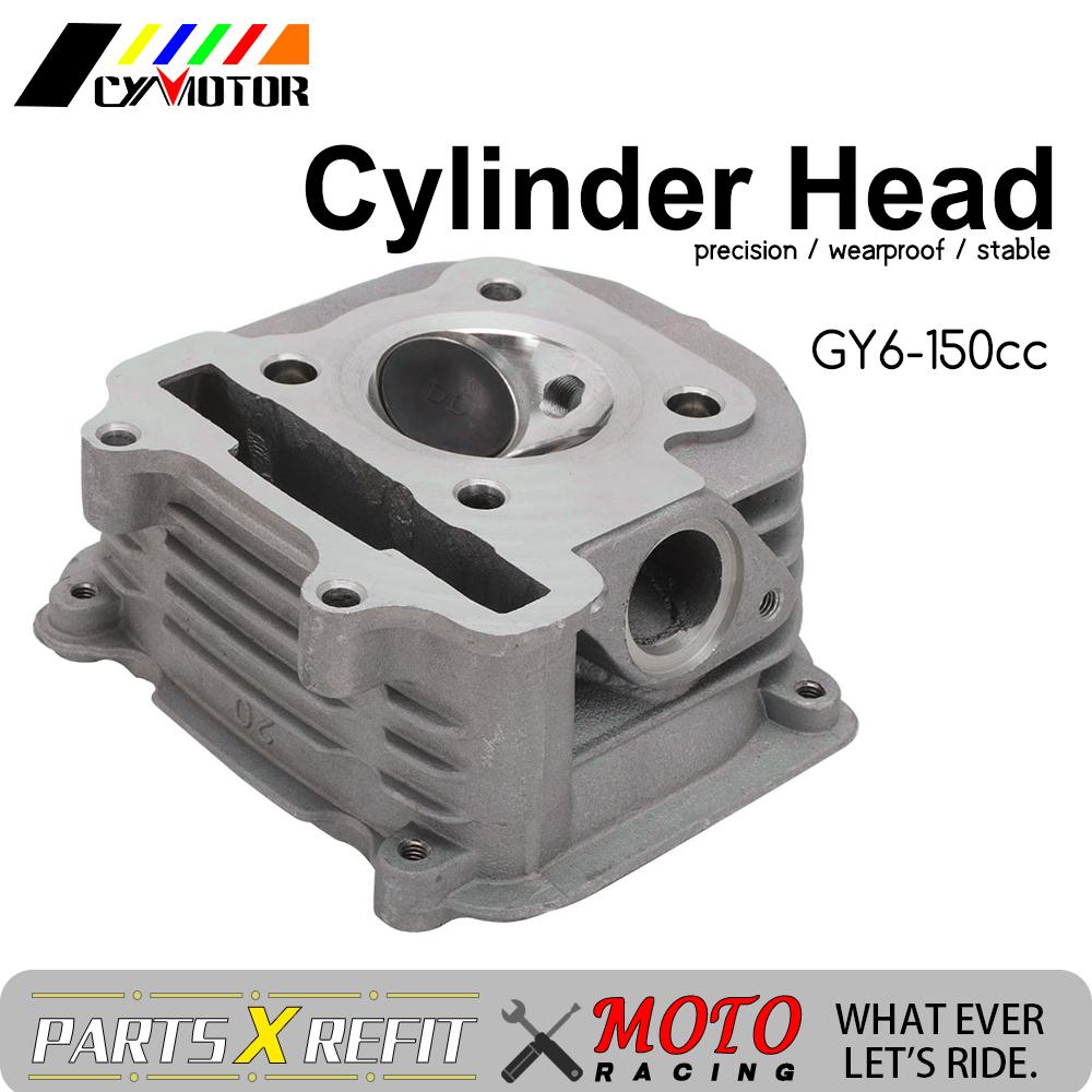 Motorcycle Universal Big Bore Cylinder Head Assembly For GY6 125cc 150cc 4 Stroke Scooter Moped ATV Q With Engine 4-stroke