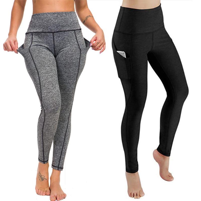 Women Yoga Pants Sports Running Sportswear Stretchy Fitness Legging High Waist Slim Leggings Pants Elastic Yoga Butt Lift Tight