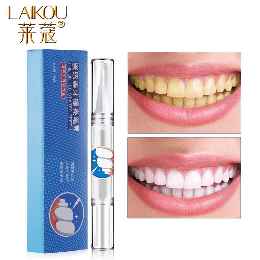 LAIKOU Brand Teeth Whitening Cleaning Bleaching Kit Dental White Teeth Whitening Pen Blanqueador Dental Neutral Effective Tools
