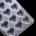 21 Heart-shaped Clear Diamond Chocolate Mould DIY Baking Acrylic Chocolate Maker Mousse Candy Mold Baking Pastry Tool
