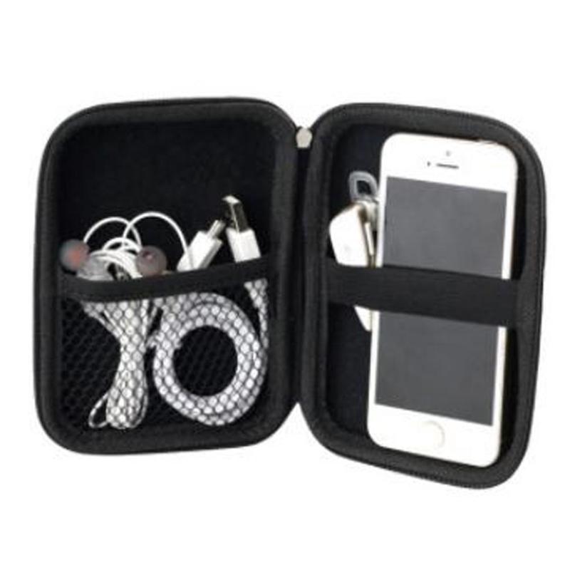 2.5" HDD Bag External USB Hard Drive Disk Carry Mini Usb Cable Case Cover Pouch Earphone Bag for PC Laptop Hard Disk Case