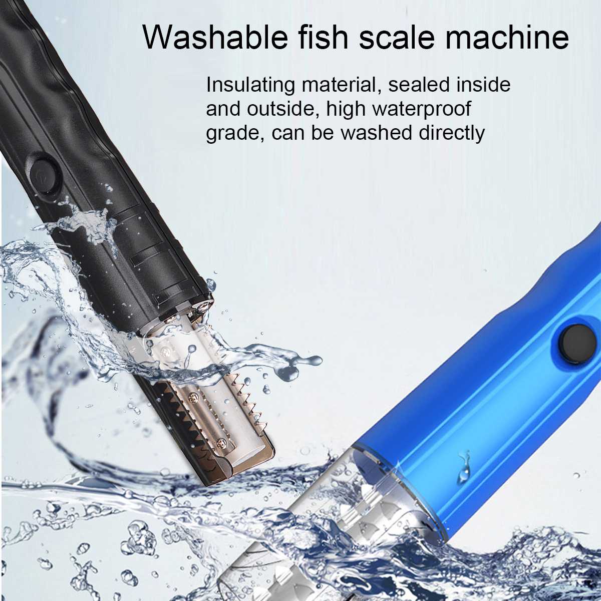 100V-240V Portable Cordless Electric Fish Scaler Fish Scale Scraper Easy Fish Stripper Scale Remover Cleaning Tool Waterproof