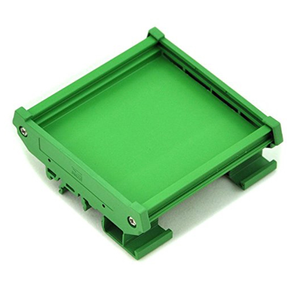 Holder Board Housing Durable Adapter Bracket DIN Rail Mount PCB PVC Module Green Carrier Practical
