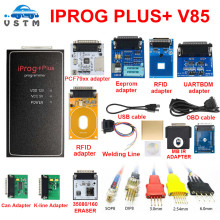 New IPROG Plus+Full Adapters+IPROG V85 Support IMMO/Mileage Correction/Airbag Reset till Replace Tango Car Prog Diagnostic Tool