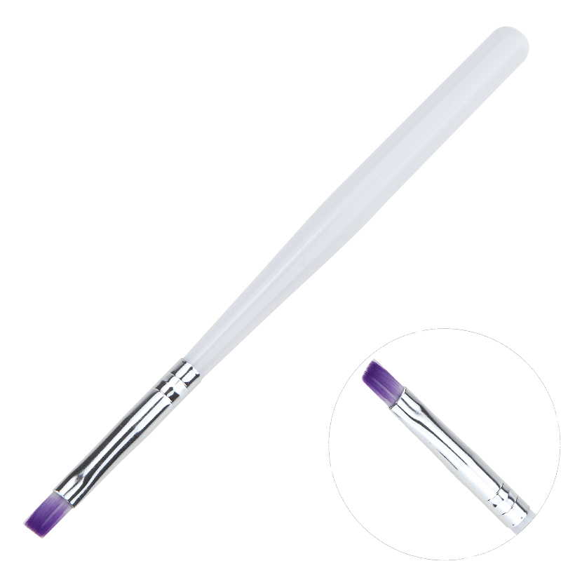 1PCS UV Gel Drawing Painting Pen White Handle Drawing Pen Manicure Tool DIY Tool Gradient Purple Brush Nail Paint Brush кисти