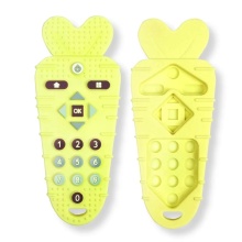Silicone carrot remote shape controller teether