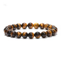 Minimalist 4/6/8/10/12mm 100% Real Tiger Eyes Beads Bracelet Men Natural Stone Braslet For Man Accessories Jewelry Pulseras Gift