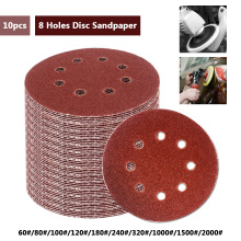 10pcs/set Sandpaper 125mm Sanding Discs Round Disk Sand Sheets Grit 60-2000 Hook and Loop Sanding Disc For Sander Grits