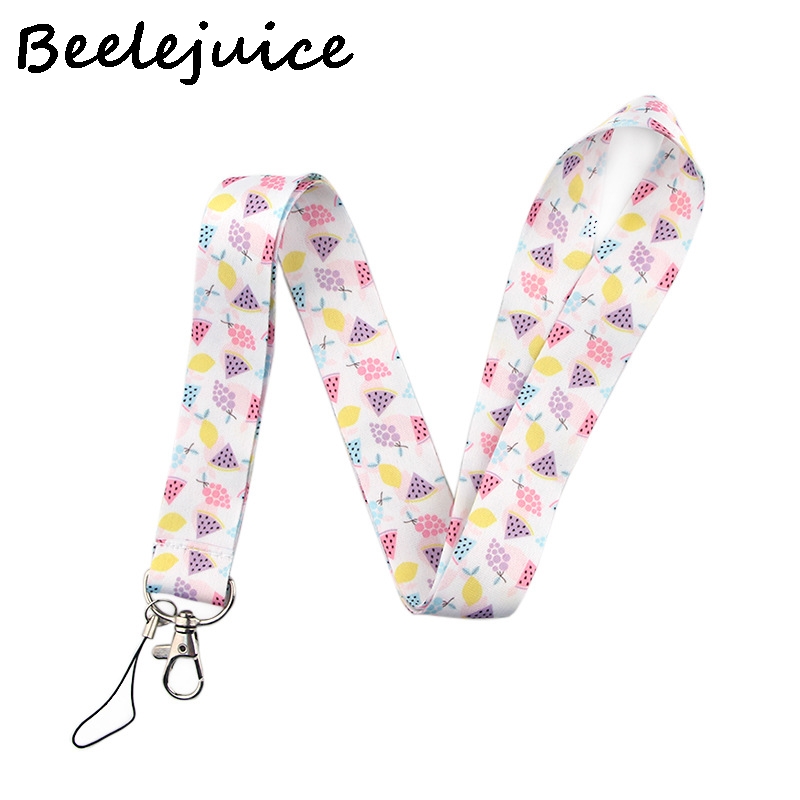 Funny Fruits Classical Style Lanyard For keys 90s Phone Working Badge Holder Neck Straps With Phone Hang Ropes webbings ribbons