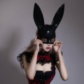 Gothic Womens Black Rabbit Cosplay Mask Eye Mask Sexy Halloween Mask Cosplay Costume Party Mask