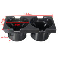 Black Double Hole Car Vehicle Front Center Console Storage Box Coin + Cup Holder for BMW E46 3SERIES 1999-2006 51168217957