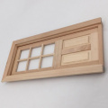 1/12 Dollhouse Miniature Wood External Single Door Unpainted DIY Doll House Furniture Toys Accessories