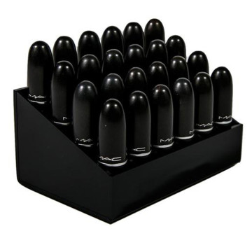 Acrylic Black Lip Gloss Holder 24 Slots Lipstick Box Display Stand Sundry Storage Box Cosmetic Makeup Organizer Holder