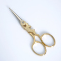 4 inch Vintage Antique Zakka Cross Stitch Steel Craft Gold Sewing Scissors Handicraft DIY Retro Home Tool Crane Tailor Scissor