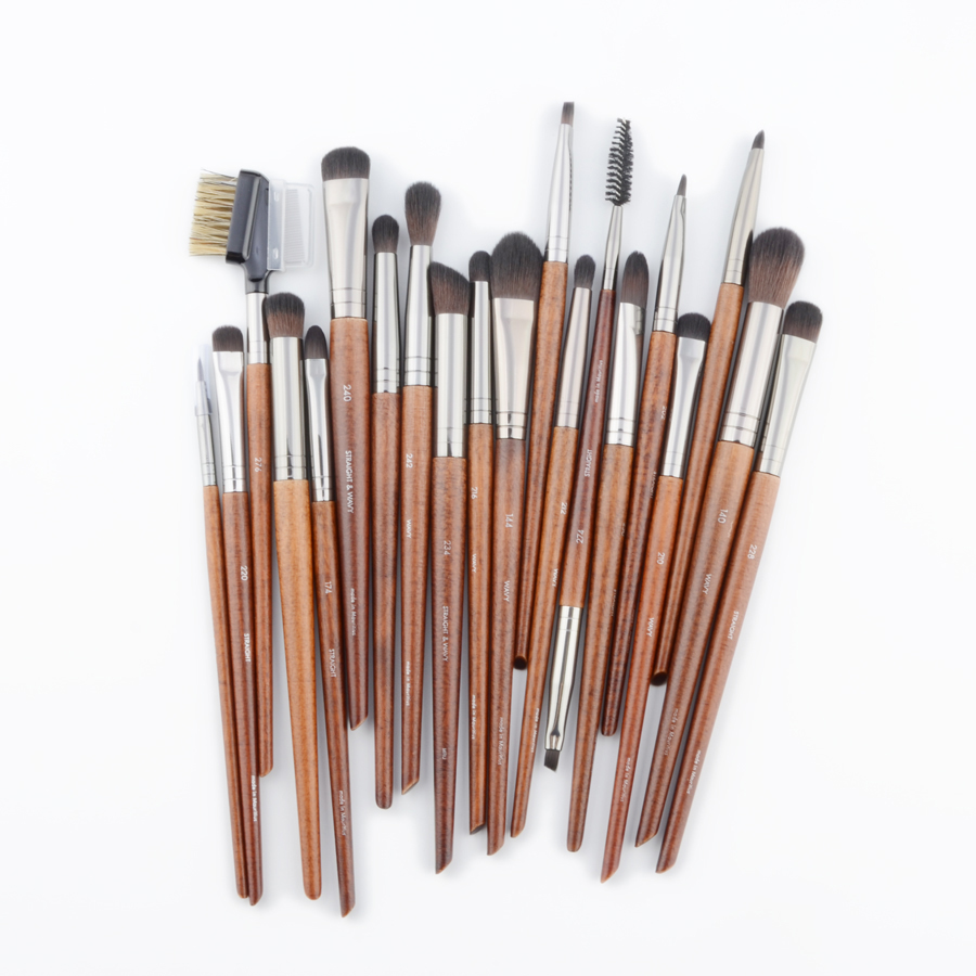 1 piece Foundation Powder Makeup brush Face Natural wood Buffing Highlight Eye shadow concealer detail Make up brushes eyebrow