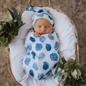 Baby Swaddle Blanket Cap Newborn 2 Sets 0-3 Months Baby Sleeping Bag Soft Envelope Sleep Sack Bedding Baby Gift Drop ship