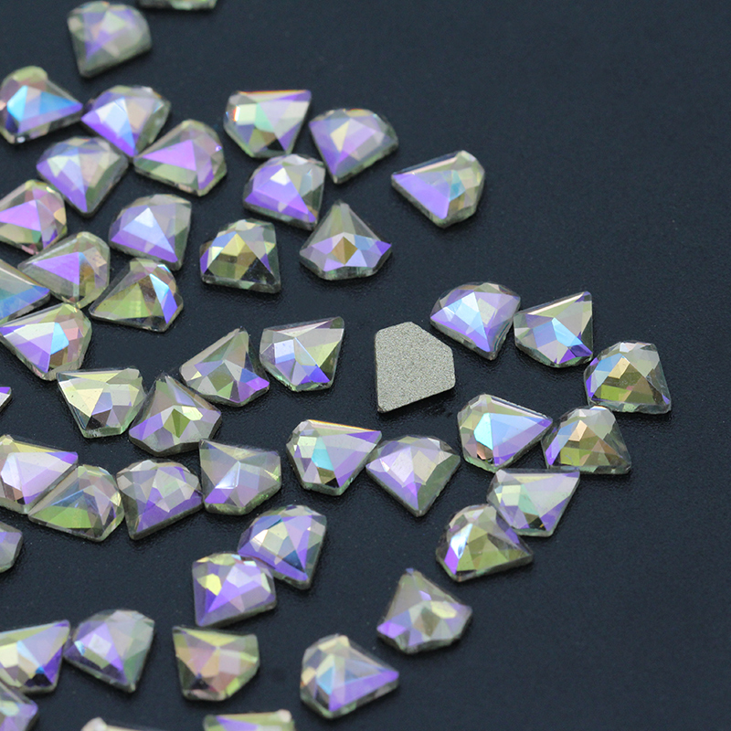 Top Pretty Diamond Flat Back Gule on Crystal Rhinestones Flatback Top Stone Glass Strass Decoration Perfect for Nails Art Craft