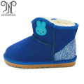 kids winter indoor genuine leather snow boots