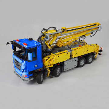 NEW Technic RC Tracked Actros Concrete Pump Truck Engineering Building Blocks Fit Creator Remote Control Car Bricks Toys Gife