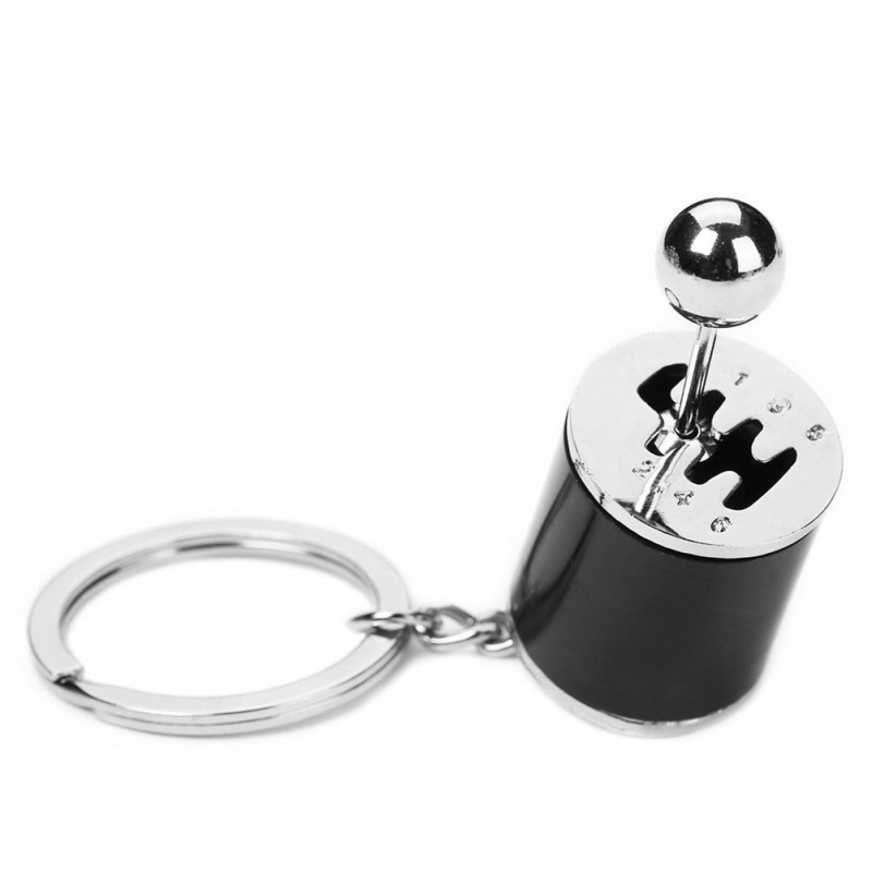 1PC Car Six Speed Removable Transmission Gear Shift Gear Shift Knob Gearbox Keychain Keyring Interior Accessories KeyRings