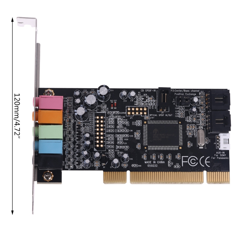 Classic PCI Sound Card 5.1CH CMI8738 Chipset Audios Digital Desktop Pci Express Cards 5.1 Channel TXC097