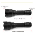 Manta ray C8s Zoom flashlight portable Torch CREE XP-L2 V5 Flash Light Hunting Camping Lamp with remote switch gun mount