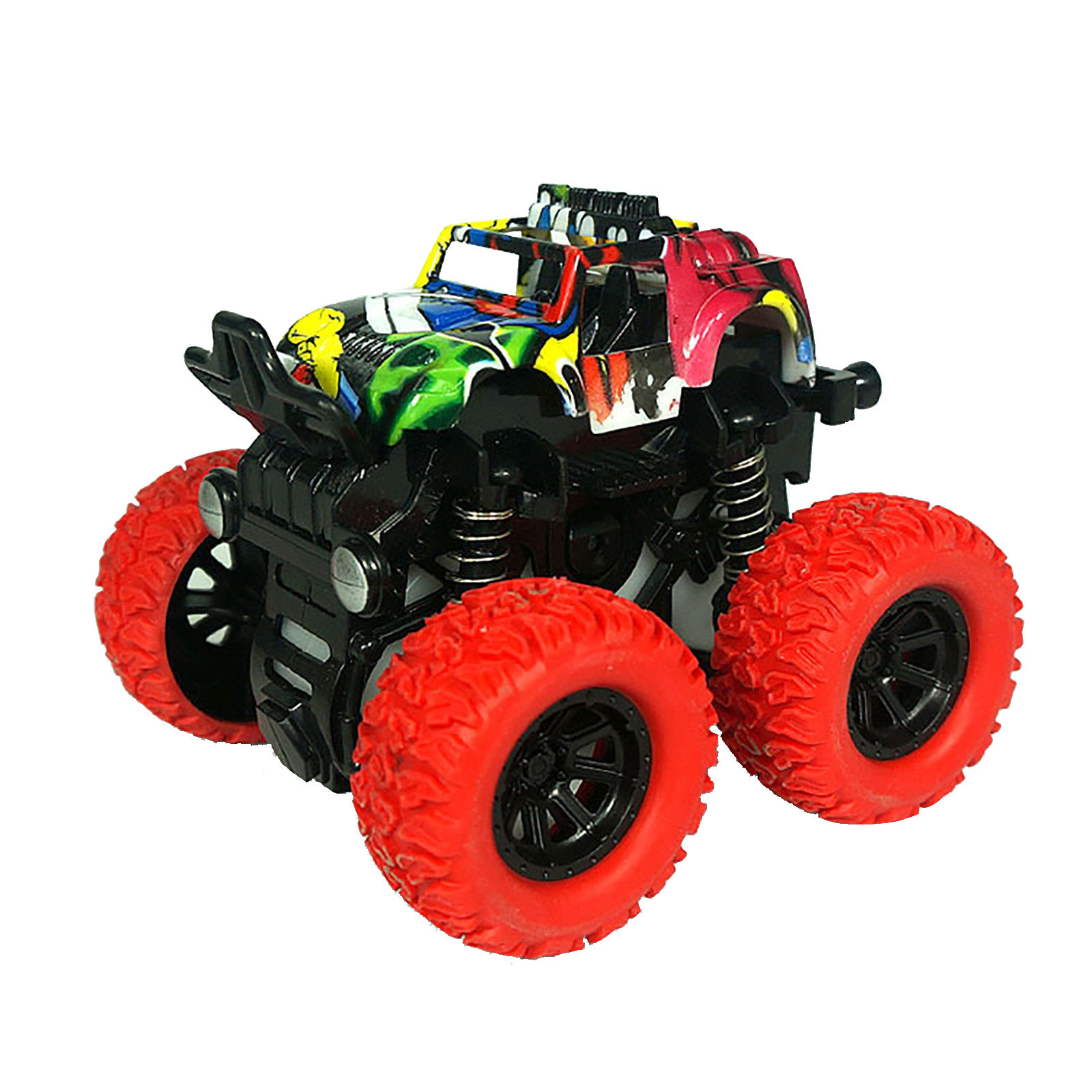 Kids Toys Inertia SUV Friction Power Truck Dynamic 360 Degrees Stunt Car 4WD Model Anti-skid Off-road Vehicle Boys Gift 2020