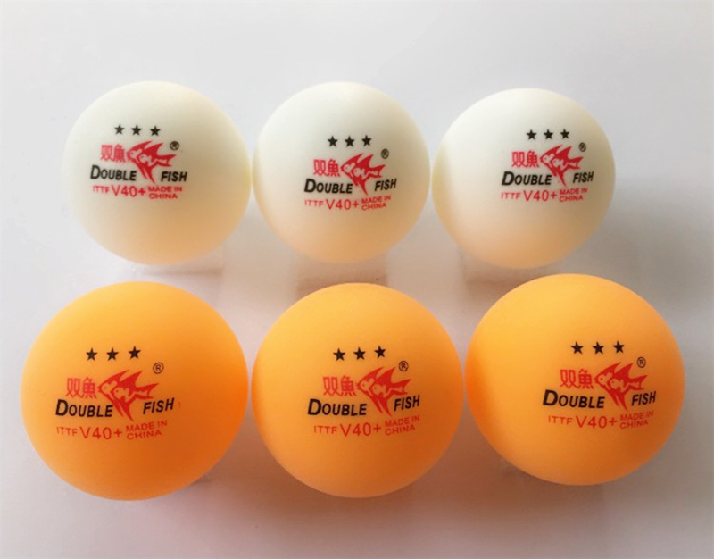 60 balls/120 balls Double Fish Table Tennis Ball Orange V40+ 3-star without box ABS material plastic poly ping pong ball