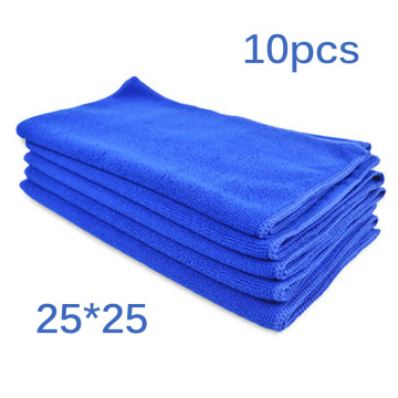 10Pcs Microfibre Cleaning Auto Soft Cloth Washing Cloth Towel Duster 25.0 * 25.0 * 5.0cm Car Home Cleaning Micro Fiber Towels