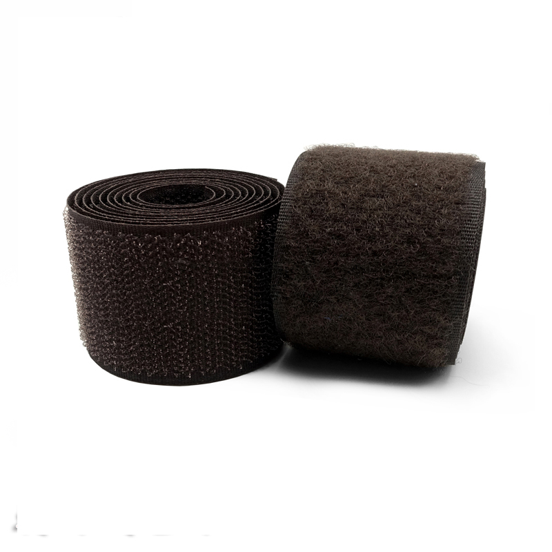 2-10cm Width Brown no Adhesive Hook Loop Fastener Tape For Sewing Magic Tape Sticker Velcroing Strap Couture Strip