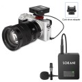 Sokani Tiny UHF Wireless Microphone Lapel Lav Video Mic For Conference Studio Mic For iPhone Smartphone Canon Sony Nikon Camera