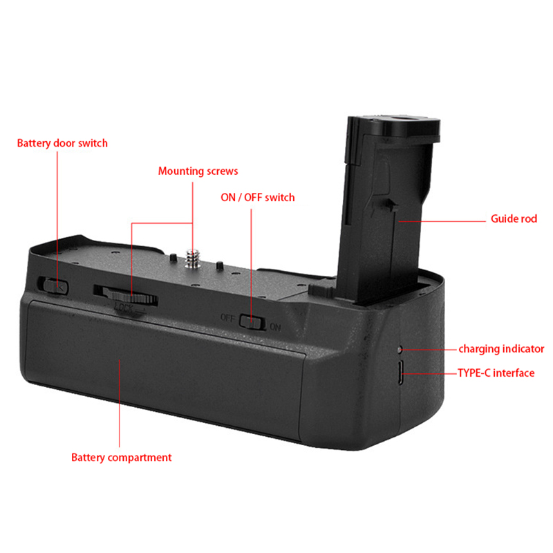 for Blackic Pocket Cinema Camera BMPCC 4K 6K Camera Battery Grip