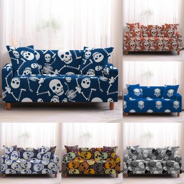 Skull Sofa Cover Elastic Stretch Modern Chair Couch Cover Sofa Covers for Living Room Furniture Protector 1/2/3/4 Seater