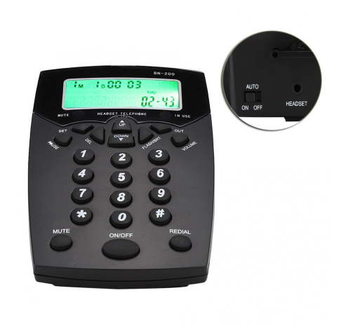 Caller ID telephone, agent telephone, headset telephone, headset telephone Call Center Customer Service Operator Call Box