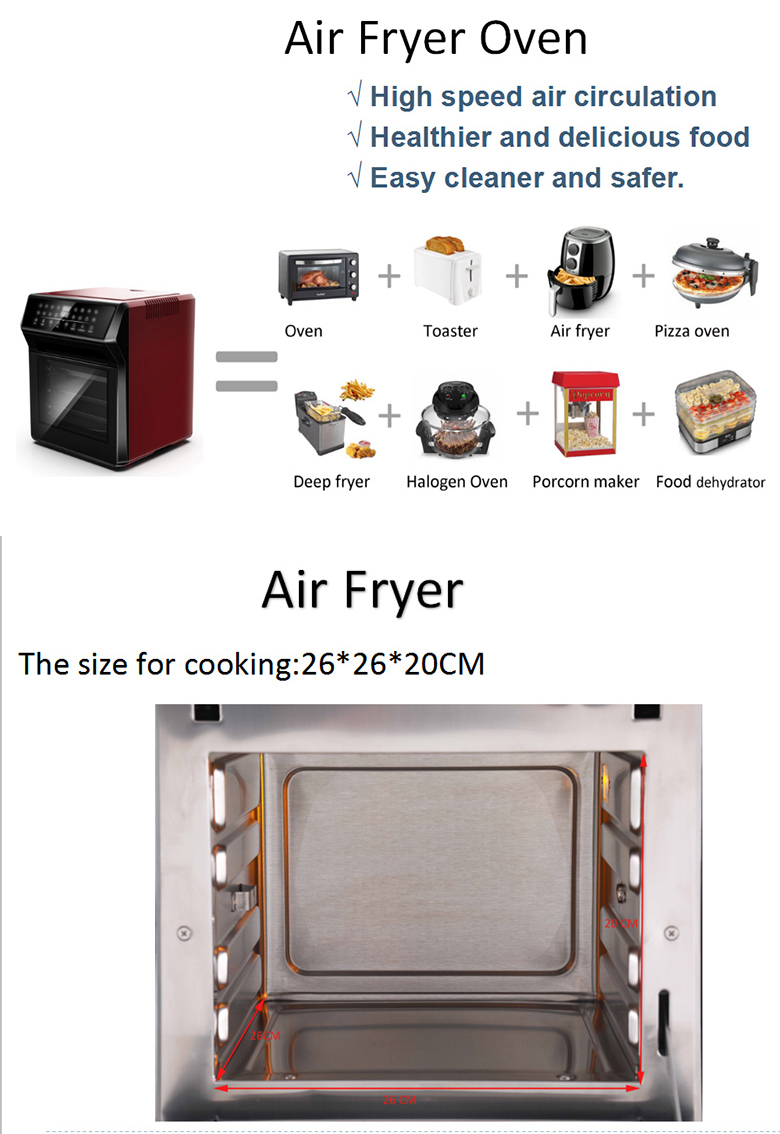 Large commercial digital display Air fryer