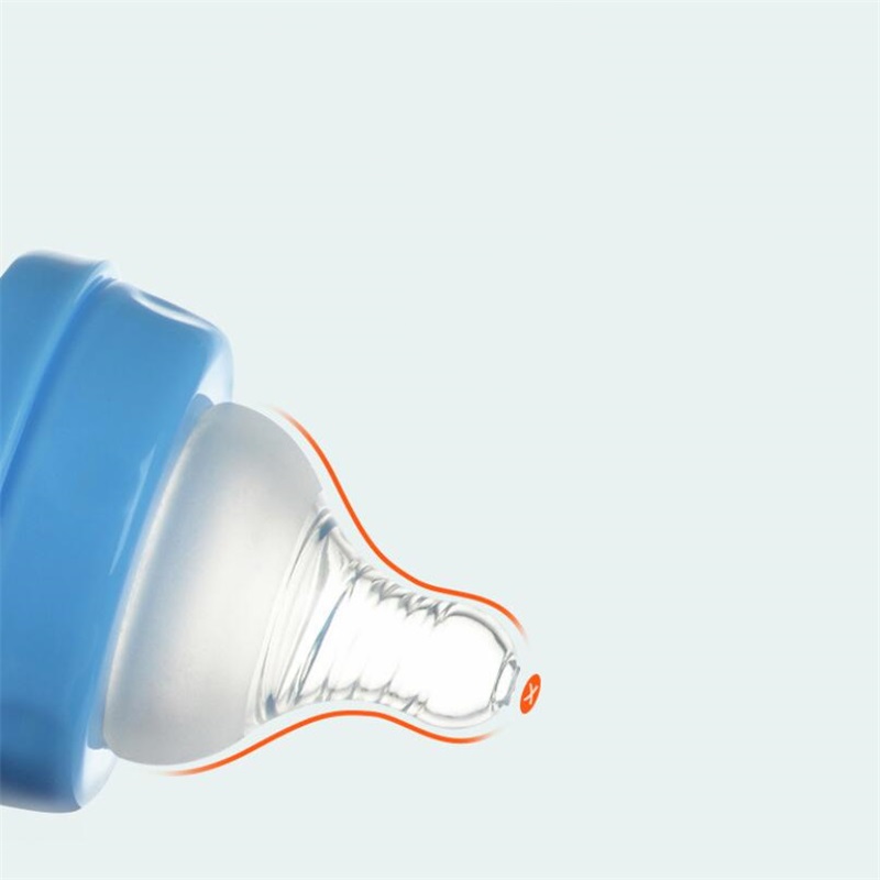 Anti-Colic BPA Free Natural PP Milk Feeding Bottle Wide Mouth Water Bottle Handle Cup Cover Baby Bottle