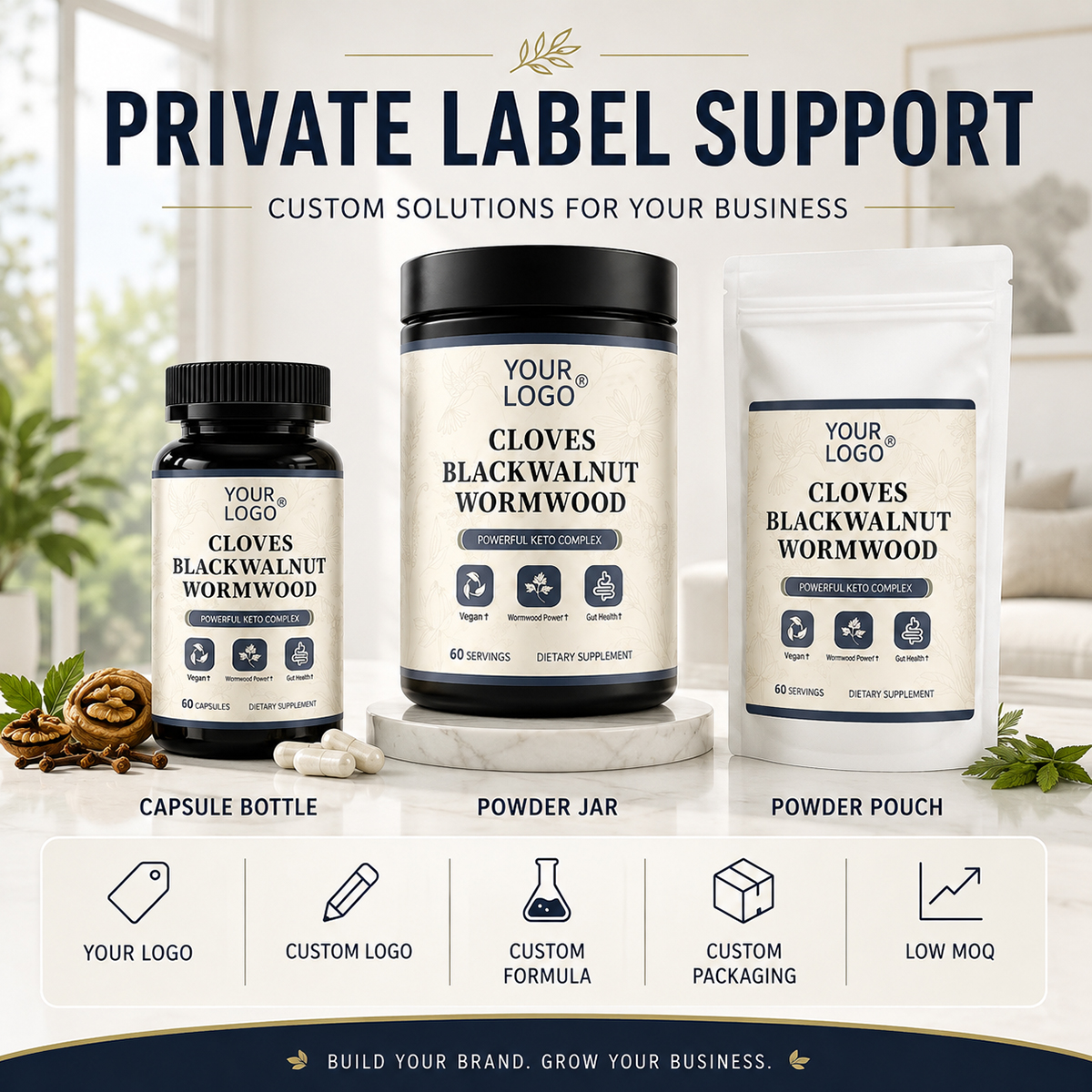 Cloves Black Walnut Wormwood Capsules11