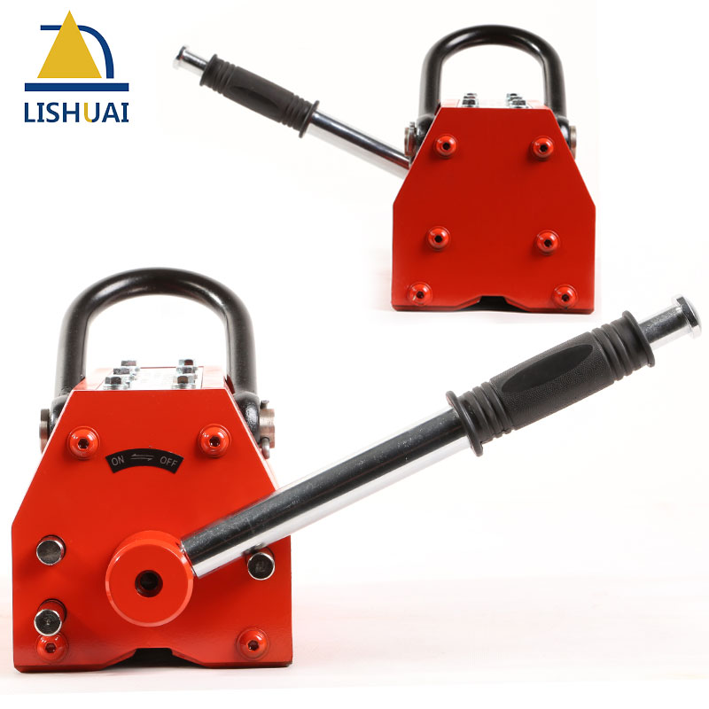 LISHUAI 600KG(1320Lbs) Good Quality Manual Permanent Magnetic Lifter/Permanent Lifting Magnet for Steel Plate with CE Certified