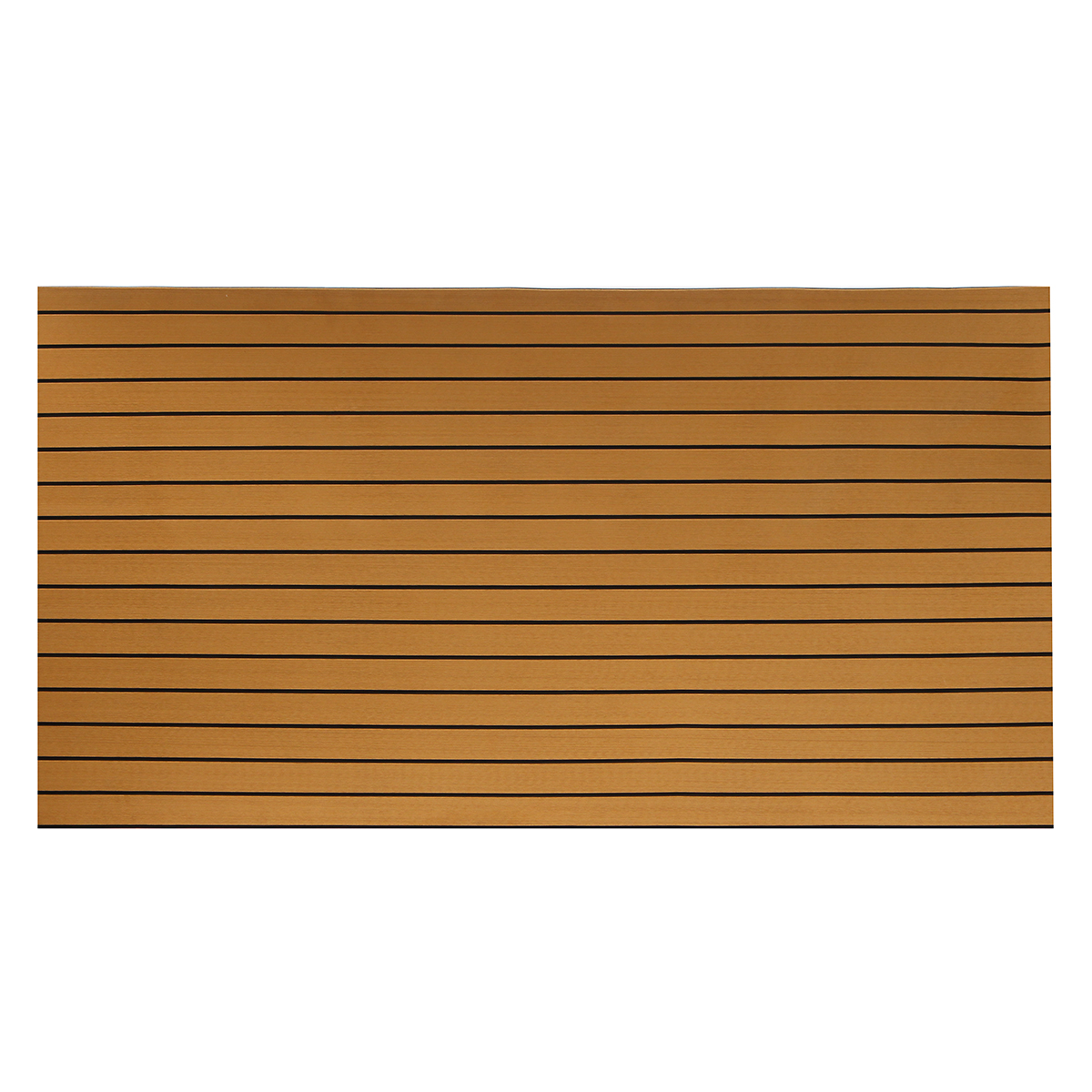 900x2400x6mm Self-Adhesive Gold With Black Lines Marine Flooring Faux Teak EVA Foam Boat Decking Sheet