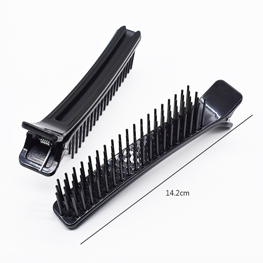Professional Hair Grip Clamps Salon Hair Section Cutting Clips Comb Barber Dyeing Perm Hair Pins Home DIY Barrette Hair Styling